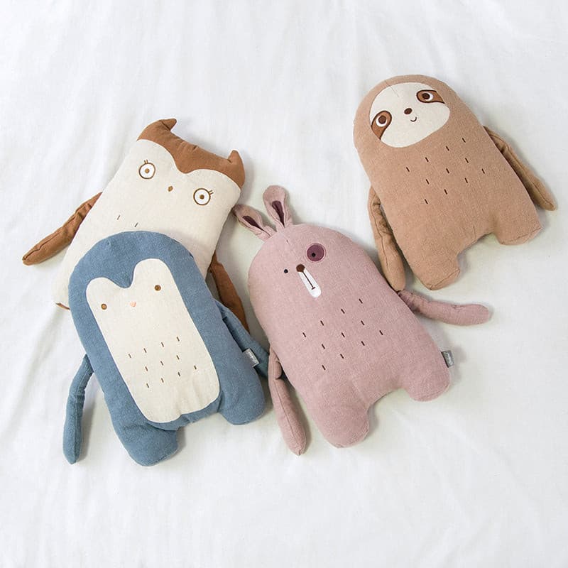 Nordic design plush animal cushion