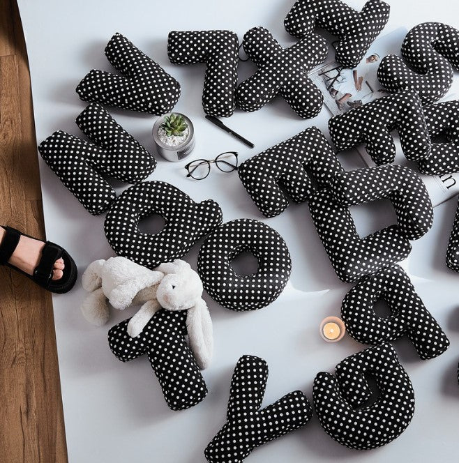 plush decorative letters