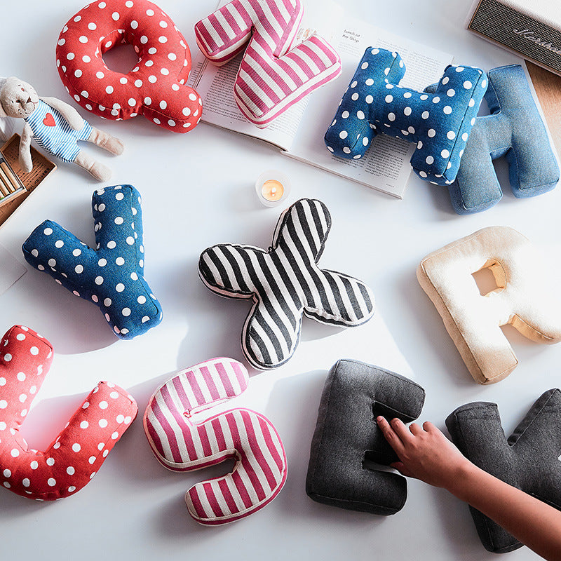 plush decorative letters