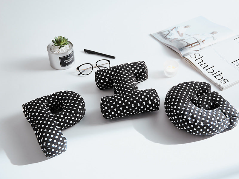 plush decorative letters